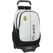 Safta Real Madrid First Kit 24/25 Wheeled Backpack Gris,Blanc