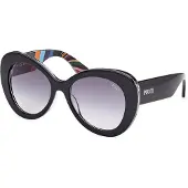 Pucci Lunettes de soleil EP0232 Noir/texture 56/18/140 pour femmes