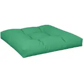 vidaXL Coussin de palette vert 80x80x12 cm tissu