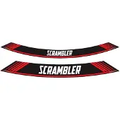 Puig 9134R Rim Strips Specials pour DUCATI SCRAMBLER ICON Rouge