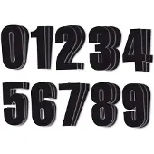 Holeshot 7900b 11 Cm Panel Number Holder 100 Pieces Graphics Kit Noir