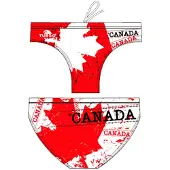 Turbo Canada Leaf Swimming Brief Rouge,Blanc 3XL Homme