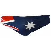 Turbo Australia Flag Swimming Brief Rouge,Bleu 4XL Homme