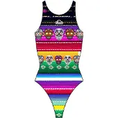 Turbo Poncho Swimsuit Multicolore 3XL Femme