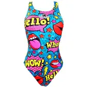 Turbo Pop Comic Swimsuit Multicolore 3XL Femme