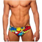 Turbo Pop Swimming Brief Multicolore 4XL Homme