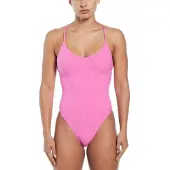 Nike Retro Flow Swimsuit Rose L Femme