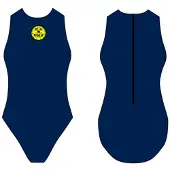 Turbo Basic Waterpolo Swimsuit Bleu 13-14 Years Fille