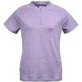 Dolomite Cristallo merino Zip Short Sleeve T-shirt Violet M Femme