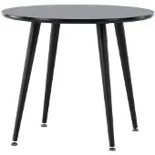 Ebuy24 Plaza table de salle à manger pour enfants Ø60 cm noir.