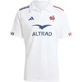 Adidas T-Shirt fonctionnel 'France Rugby Away' bleu foncé / rouge feu / blanc