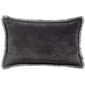 Vivaraise Housses de coussins FARA - Gris - 30x50 cm