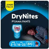 DryNites Couches Slip Absorbant Garçon 64 Unités