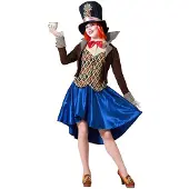 Atosa Crazy Hat Woman Costume Marron XL Enfants