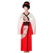 Atosa Geisha Costume Multicolore M-L Enfants