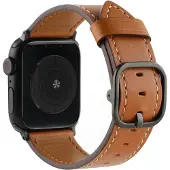 Cover-Discount Apple Watch 42/41/40mm - Bracelet de remplacement en cuir (Cuir), Sangles de montre, Marron