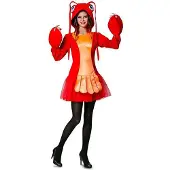 MOM Lobster Woman Costume Orange S Enfants