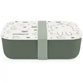Miniland Natural Frog Lunch Bag Beige Enfants