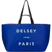 Delsey PARIS sac shopper sac à épaule Croisiere Tote Bag Klein Blue bleu