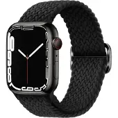 Cover-Discount Nylon Tissu Bracelet de remplacement tressé (40 mm, 41 mm, 42 mm, Nylon), Sangles de montre, Noir