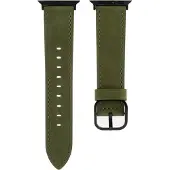 Cover-Discount Apple Watch 42/41/40mm - Bracelet de remplacement en cuir (Cuir), Sangles de montre, Vert
