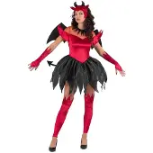 MOM Devil Woman Costume Rouge M Enfants