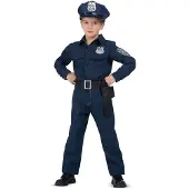 MOM Police Junior Costume Bleu 10-12 Years Enfants