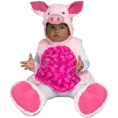 MOM Teddy Pig Kids Costume Rose 12-24 Months Enfants