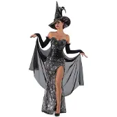 MOM Cobweb Witch Costume Noir S Enfants