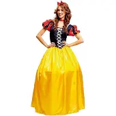 MOM Snow White Woman Costume Jaune M-L Enfants