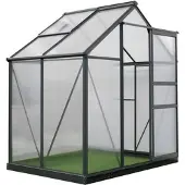 Westmann Serre aluminium Flora 64 Anthracite 132x192x202 cm