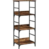 vidaXL Bibliothèque vieux bois 50x33x117,5 cm bois d'ingénierie