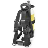 Best Divers Tank Backpack 5l With Shoulders Harness System With Backplate Noir