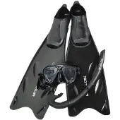 Tecnomar Smart Snorkeling Set Noir EU 43-44