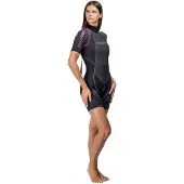 Salvimar Surfshell 2.0 Mm Woman Short Sleeve Shorty Noir L Femme
