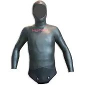 Kynay Wetsuit Smooth Skin 5 Mm Spearfishing Jacket Noir M Homme