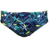 Turbo Skull Geo Swimming Brief Bleu XL Homme