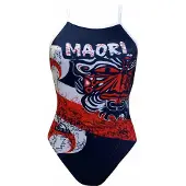 Turbo Maori Flag Swimsuit Rouge,Bleu 4XL Femme