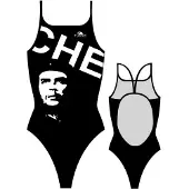 Turbo Che Guevara Swimsuit Noir 5XL Femme