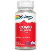 Solaray Ubiquinol Coq-10 Oil 50mg 30 Units Rouge,Blanc
