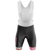 Otso Stripes Bib Shorts Rose L Femme