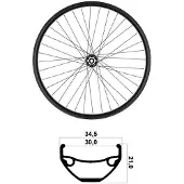 Mvtek 29´´ Tubeless Mtb Front Wheel Argenté 15 x 100 mm