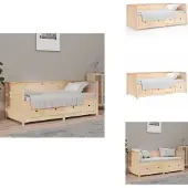 vidaXL Lit de jour 75x190 cm Pin massif - Lits et sommiers