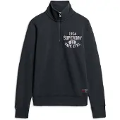Superdry Track & Field Graphic Half Zip Sweatshirt Noir XL Homme