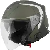 Bogotto H586 BT Illus Noir Vert Bluetooth Casque Jet Taille M