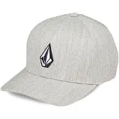 Volcom Full Stone Hthr Flexfit Cap Gris L-XL