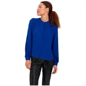 Vero Moda Brilliant Long Sleeve Shirt Bleu M Femme