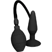 Dream Toys MenzStuff L - plug anal gonflable (noir, grand)