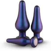 Hueman Comets - coffret plugs anaux silicone - 3 pièces - violet