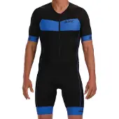 Zoot Core + Aero Short Sleeve Trisuit Bleu S Homme